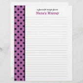 Kitchen of Nana水玉模様レシピ (正面/裏面)