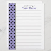 Kitchen of Nana水玉模様レシピ (正面/裏面)