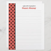 Kitchen of Nana水玉模様レシピ (正面/裏面)