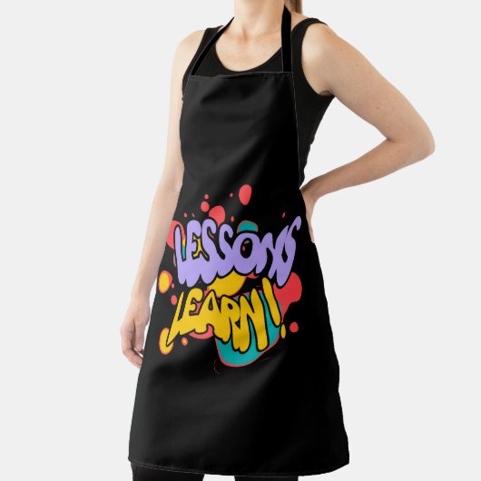 KITCHEN PAINT SPLASH LESSONS LEARN APRON エプロン (インサイチュ)