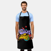 KITCHEN PAINT SPLASH LESSONS LEARN APRON エプロン (着用した状態)
