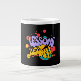 KITCHEN PAINT SPLASH LESSONS LEARN MUG ジャンボコーヒーマグカップ