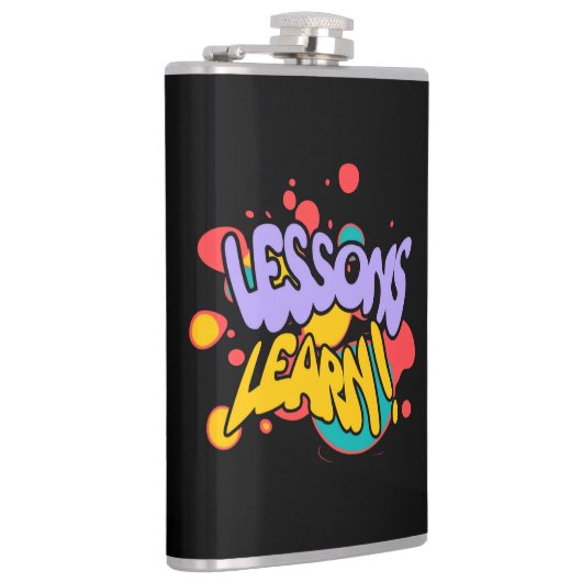 KITCHEN PAINT SPLASH LESSONS VINYL WRAPPED FLASK フラスク (右)