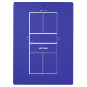 Kitchen Pickleball Court Diagram クリップボード (裏面)
