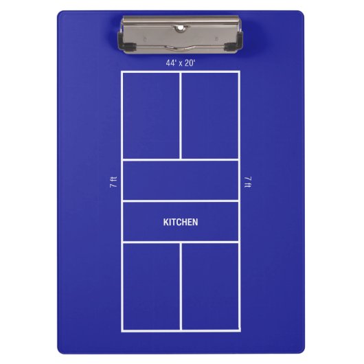 Kitchen Pickleball Court Diagram クリップボード (正面)
