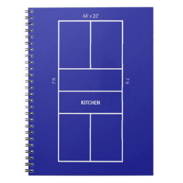 Kitchen Pickleball Court Diagram ノートブック