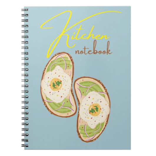 Kitchen Recipe Notebook for Home Cooks and Food  ノートブック (正面)