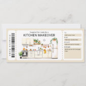 Kitchen Renovation Gift Certificate  招待状 (正面)