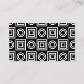 Kitchen Renovation Modern Geometric Black & White 名刺 (正面)