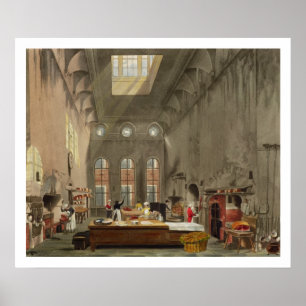 Kitchen, St. James's Palace,ウィリアム・Jによる彫刻 ポスター