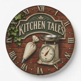Kitchen Tales Rustic Baking Baker Gift ペーパープレート