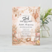 Kitchen Themed Stock The Kitchen Bridal Shower 招待状 (スタンド正面)