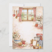 Kitchen Themed Stock The Kitchen Bridal Shower 招待状 (裏面)