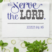 Kitchen Towel Bible Scripture Joshua 24:15 キッチンタオル (折り畳み)