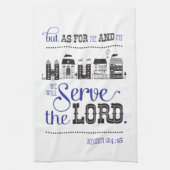 Kitchen Towel Bible Scripture Joshua 24:15 キッチンタオル (縦)