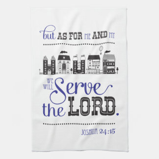 Kitchen Towel Bible Scripture Joshua 24:15 キッチンタオル