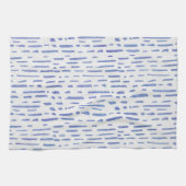 Kitchen Towel - Blue Stripe Pattern キッチンタオル (横)