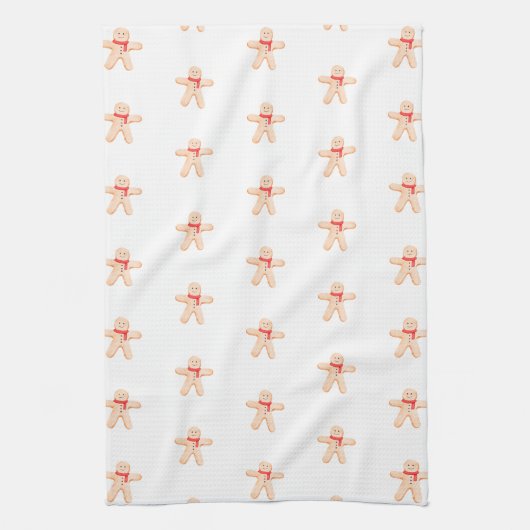 Kitchen Towel - Christmas Gingerbread Man Pattern キッチンタオル (縦)