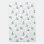 Kitchen Towel - Christmas Trees Pattern キッチンタオル (縦)