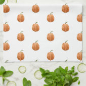 Kitchen Towel - Cute Halloween Pumpkin Pattern キッチンタオル (折り畳み)