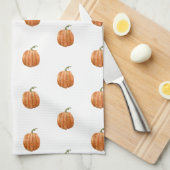 Kitchen Towel - Cute Halloween Pumpkin Pattern キッチンタオル (四つ折り)
