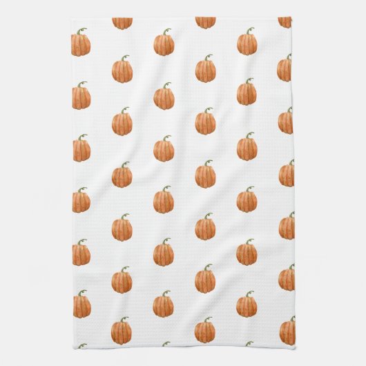 Kitchen Towel - Cute Halloween Pumpkin Pattern キッチンタオル (縦)