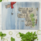 Kitchen Towel: Flying Joanna and Grace Cathedral キッチンタオル (折り畳み)