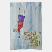 Kitchen Towel: Flying Joanna and Grace Cathedral キッチンタオル (縦)
