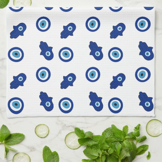 Kitchen Towel Hamsah good eye キッチンタオル (折り畳み)