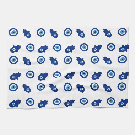 Kitchen Towel Hamsah good eye キッチンタオル (横)