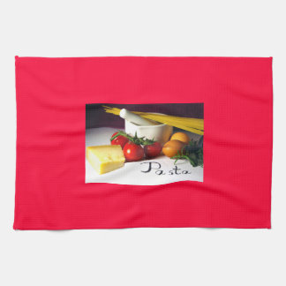 Kitchen towel in red キッチンタオル