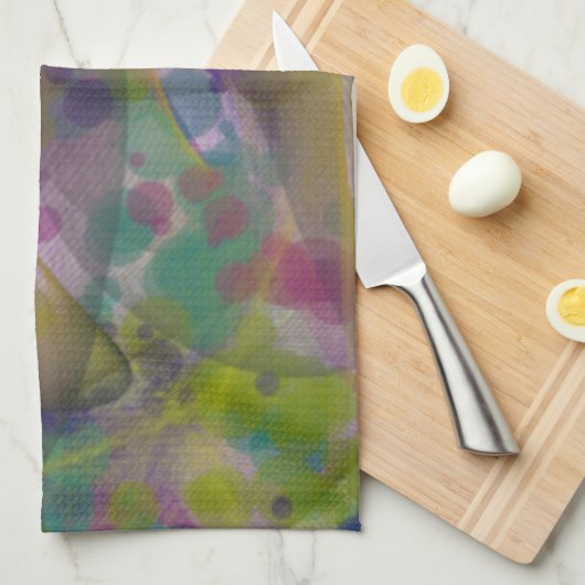 Kitchen Towel With Colorful Design キッチンタオル (四つ折り)