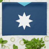 Kitchen towel with Flag of Minnesota, USA キッチンタオル (折り畳み)