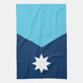 Kitchen towel with Flag of Minnesota, USA キッチンタオル (縦)