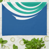 Kitchen towel with Flag of Ottawa, Canada キッチンタオル (折り畳み)