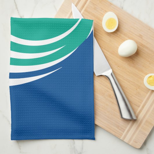 Kitchen towel with Flag of Ottawa, Canada キッチンタオル (四つ折り)