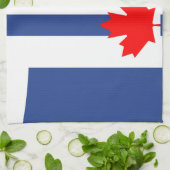 Kitchen towel with Flag of Toronto キッチンタオル (折り畳み)
