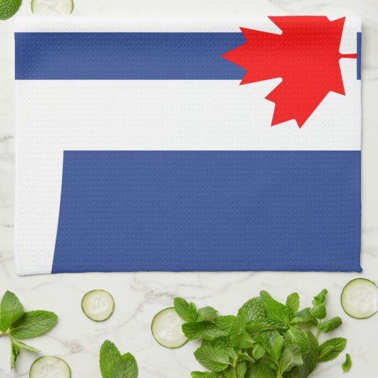 Kitchen towel with Flag of Toronto キッチンタオル (折り畳み)