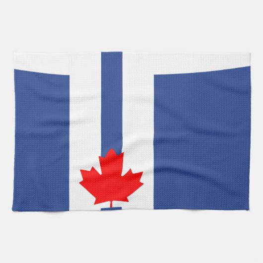 Kitchen towel with Flag of Toronto キッチンタオル (横)