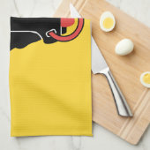 Kitchen towel with Flag of Uri, Switzerland キッチンタオル (四つ折り)