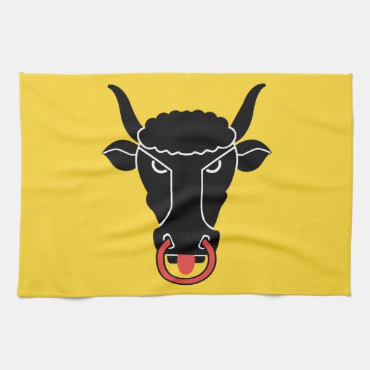 Kitchen towel with Flag of Uri, Switzerland キッチンタオル (横)