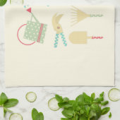 Kitchen towel with gardening tools print キッチンタオル (折り畳み)