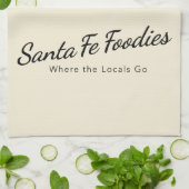 Kitchen Towel with Santa Fe Foodies Logo キッチンタオル (折り畳み)
