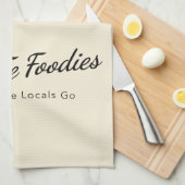 Kitchen Towel with Santa Fe Foodies Logo キッチンタオル (四つ折り)