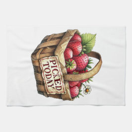 Kitchen Towels-Berry Basket Kitchen Towel キッチンタオル