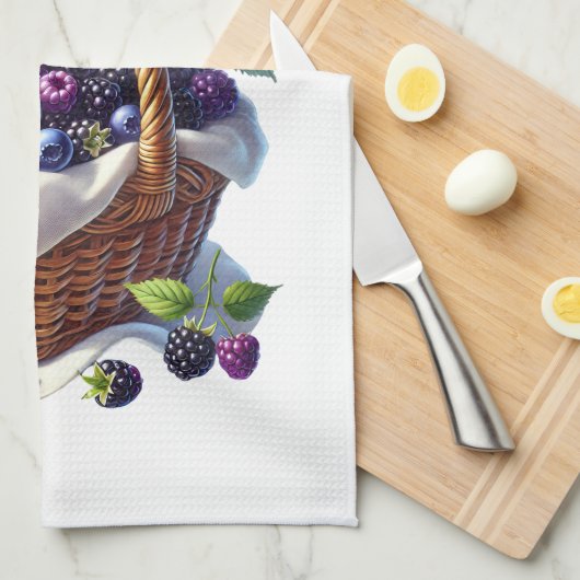 Kitchen Towels- Berry Basket Kitchen Towel キッチンタオル (四つ折り)
