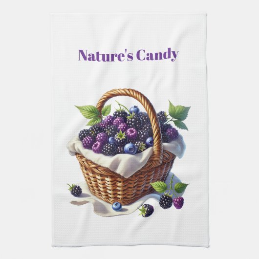 Kitchen Towels- Berry Basket Kitchen Towel キッチンタオル (縦)