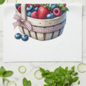 Kitchen Towels-Berry Basket Kitchen Towel キッチンタオル (折り畳み)