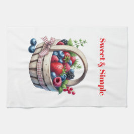 Kitchen Towels-Berry Basket Kitchen Towel キッチンタオル