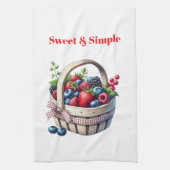 Kitchen Towels-Berry Basket Kitchen Towel キッチンタオル (縦)